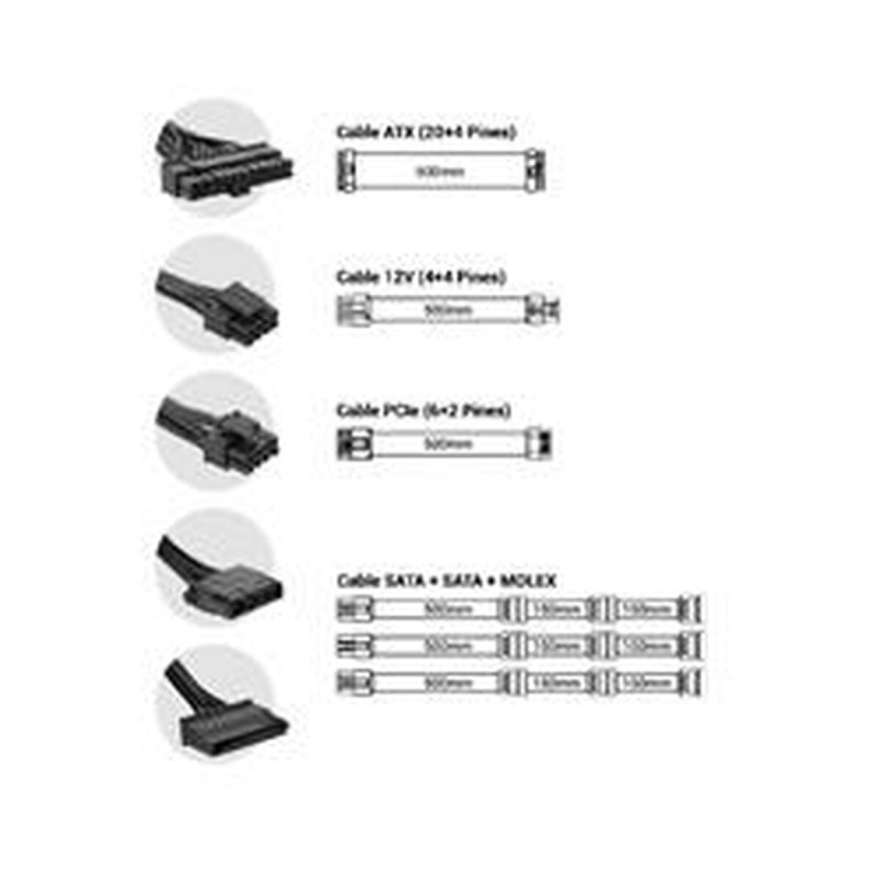 Bloc d’Alimentation CoolBox COO-FAPW2-750 750 W CE - RoHS