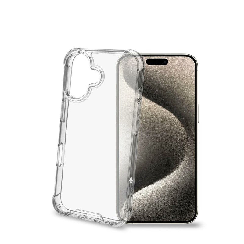 Protection pour téléphone portable Celly IPHONE 16 Transparent