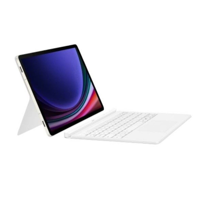 Housse pour Tablette et Clavier Samsung EF-DX725BWEGES Blanc Espagnol Qwerty