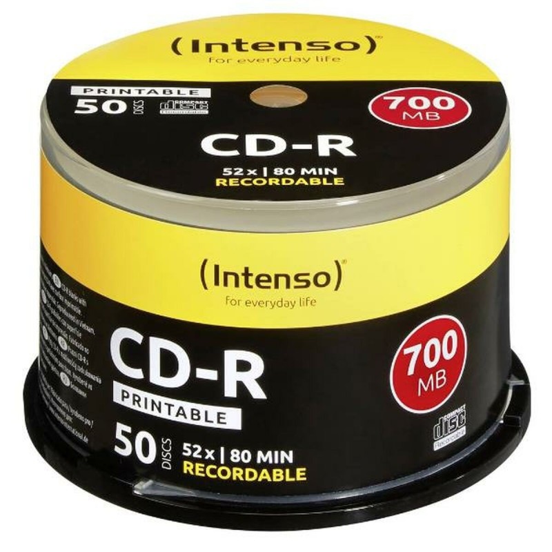 CD-R Imprimable INTENSO (50 Unités)