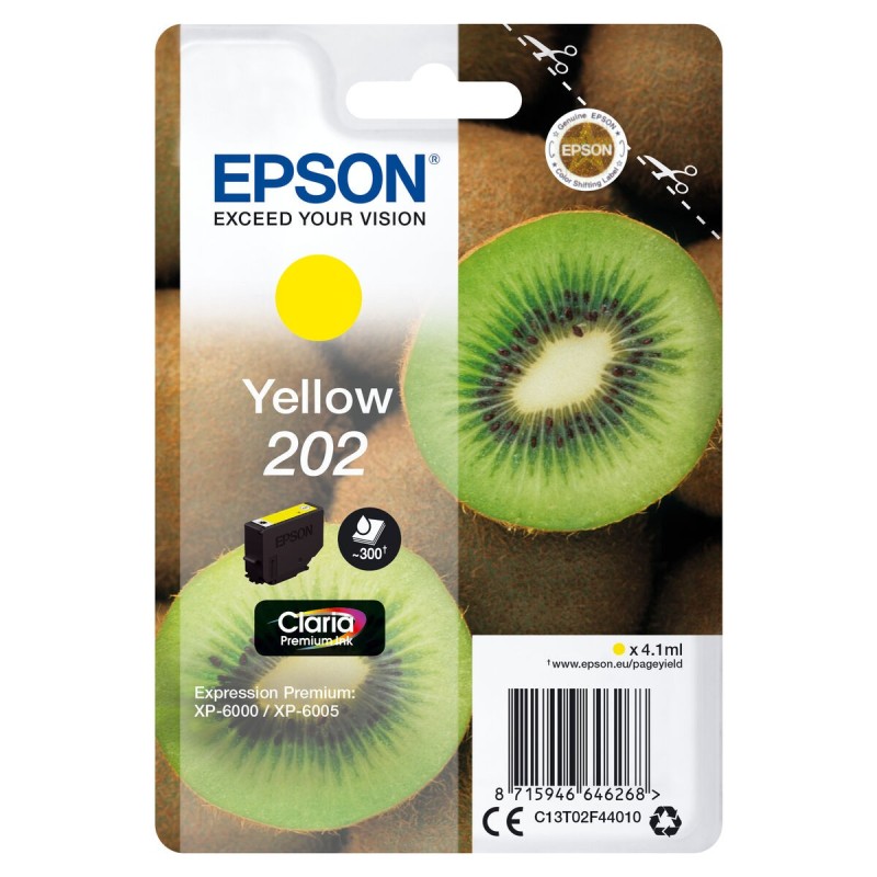 Toner original Epson C13T02F44020 Jaune (1 Unité)