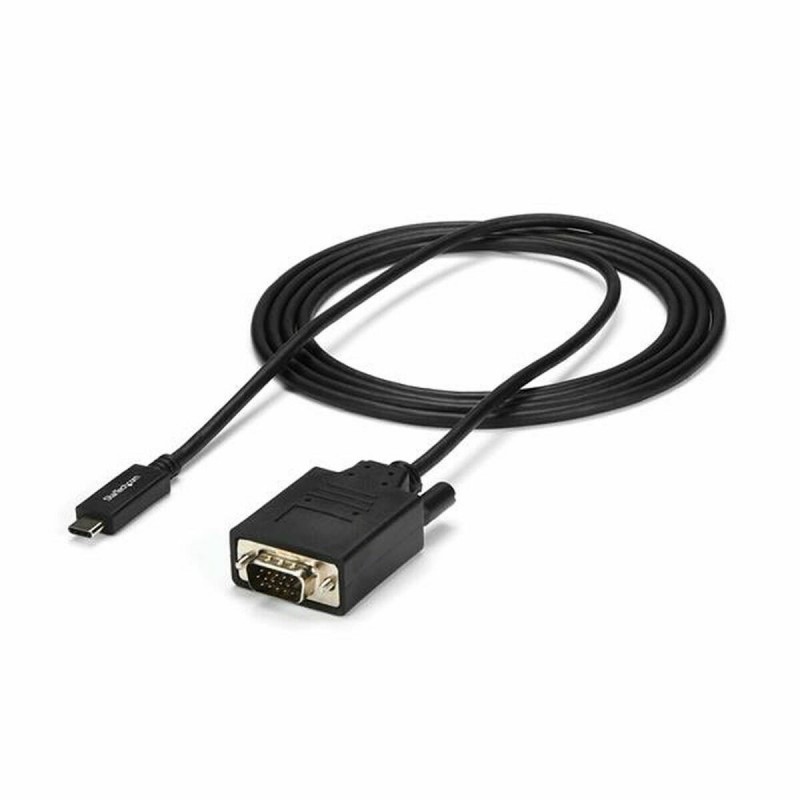 Câble USB C vers VGA Startech CDP2VGAMM2MB         (2 m) Noir