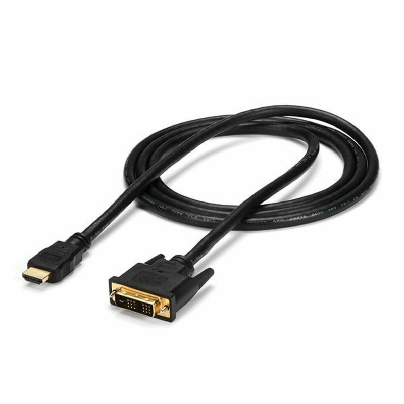 Adaptateur HDMI vers DVI Startech HDMIDVIMM6 Noir 1