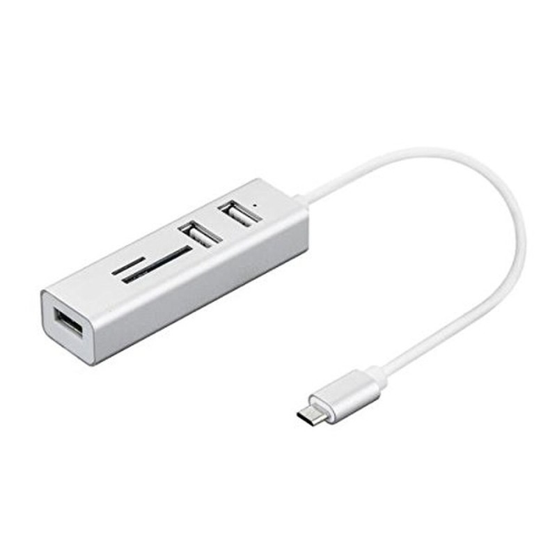 Hub USB Nilox NX090301141 Blanc Argenté