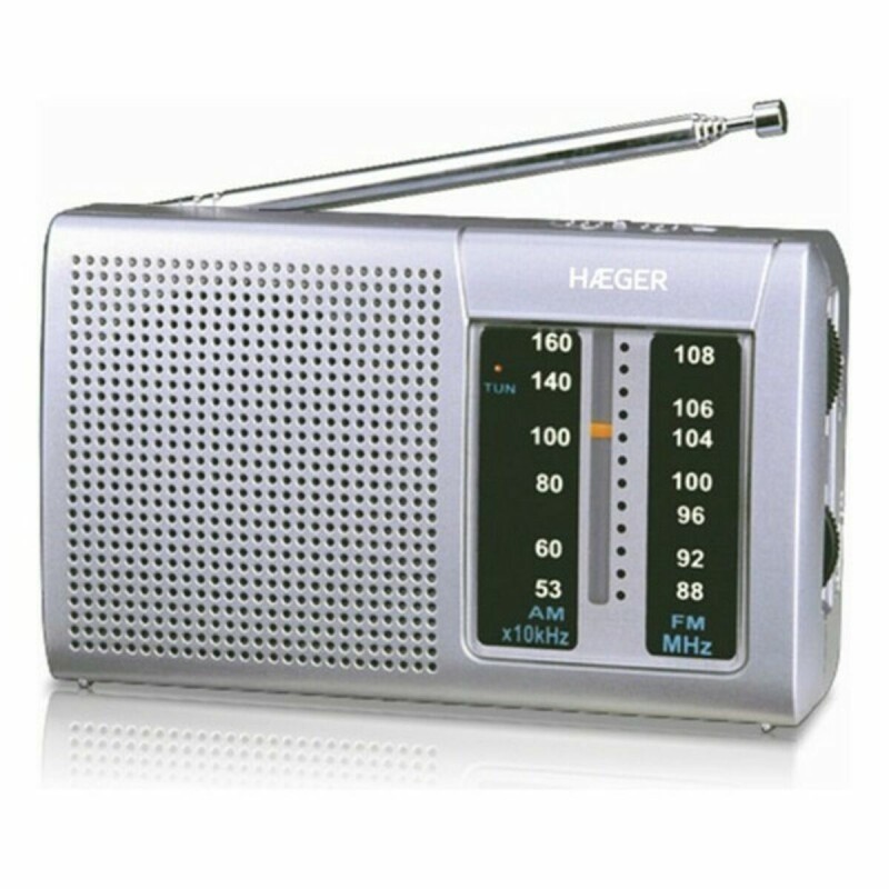 Radio AM/FM Haeger PR-BIB.001A Gris