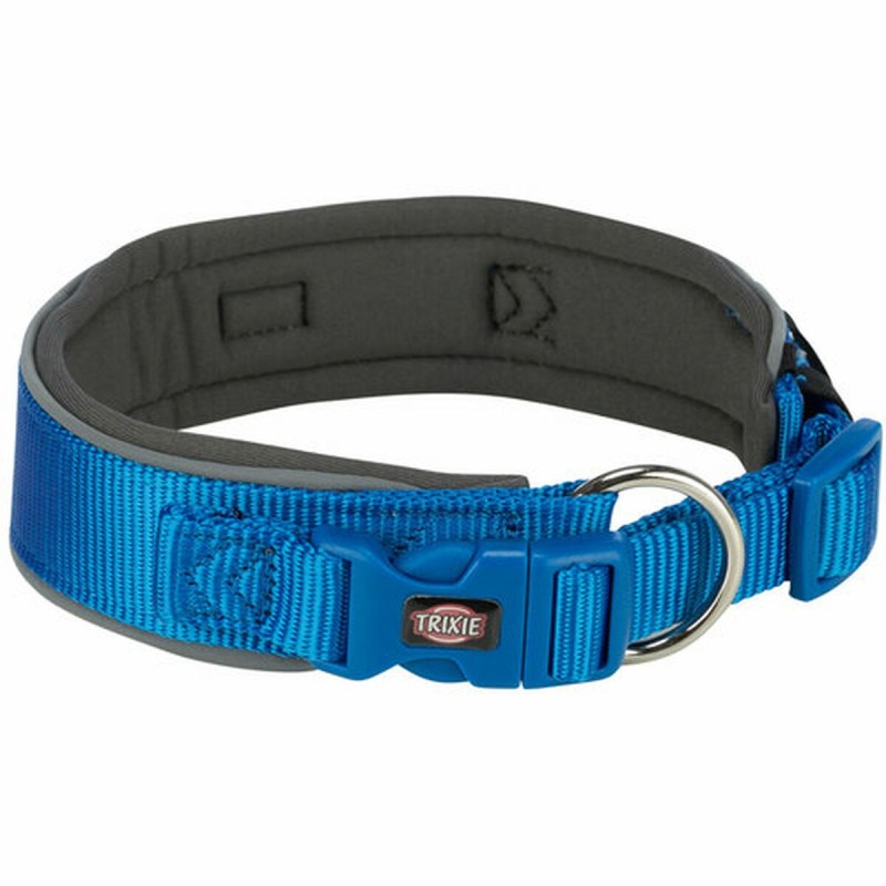 Collier pour Chien Trixie Premium Graphite Bleu de Colbat S/M 33-42 cm