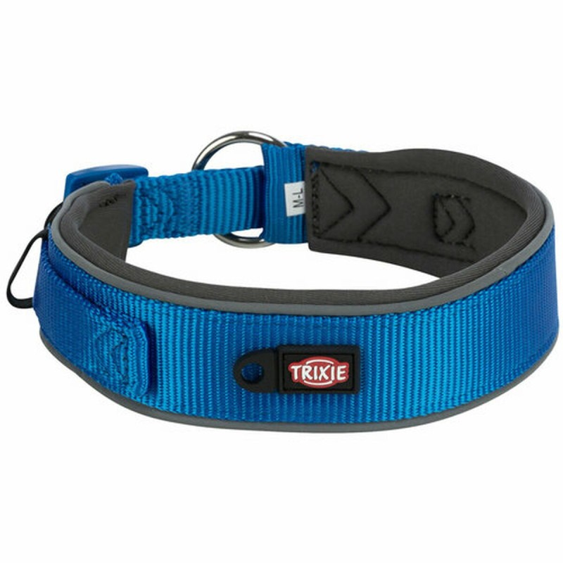 Collier pour Chien Trixie Premium Graphite Bleu de Colbat S/M 33-42 cm