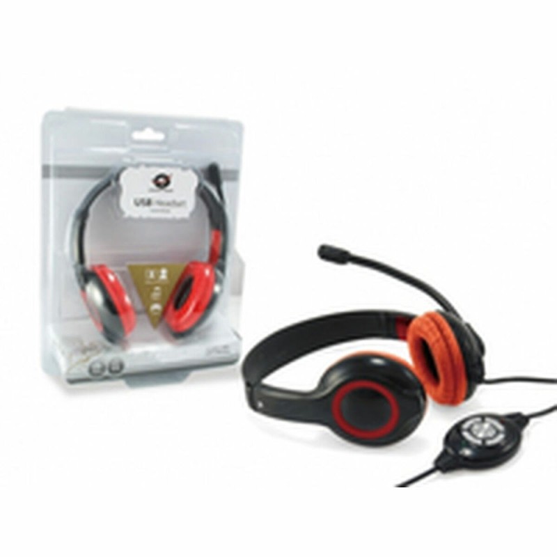 Casques avec Microphone Conceptronic CCHATSTARU2R Rouge