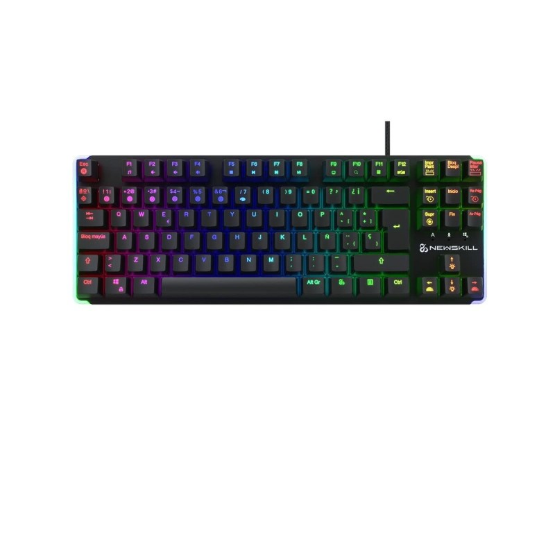 Clavier pour jeu Newskill Gungnyr TKL Pro Noir LED RGB Espagnol Qwerty