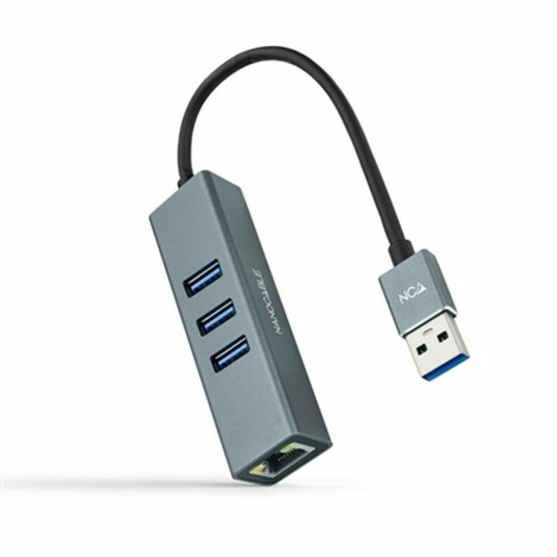 Adaptateur USB vers Ethernet NANOCABLE 10.03.0407 Gris