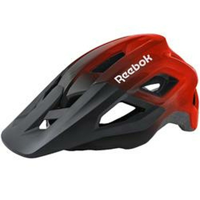 Casque de Cyclisme pour Adultes Reebok Noir Rouge Visière