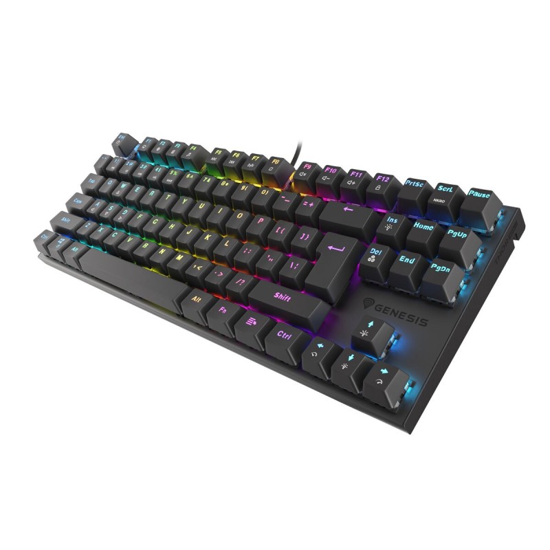 Clavier pour jeu Genesis Thor 303 TKL Noir Espagnol Qwerty