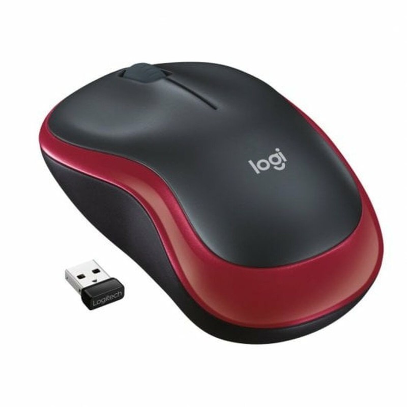 Souris sans-fil Logitech M185 Rouge Noir Noir/Rouge