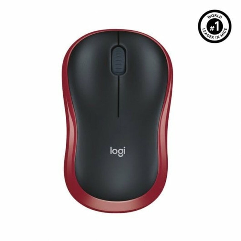 Souris sans-fil Logitech M185 Rouge Noir Noir/Rouge