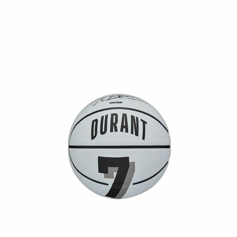 Ballon de basket Wilson Player Icon Mini Durant Blanc (Taille 3)