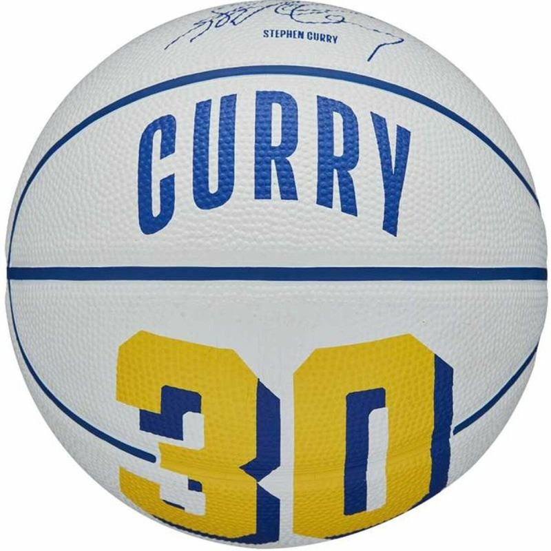 Ballon de basket Wilson Player Icon Mini Curry Blanc (Taille 3)