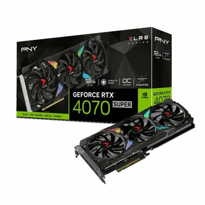 Carte Graphique PNY GeForce RTX 4070 SUPER GEFORCE RTX 4070 12 GB GDDR6