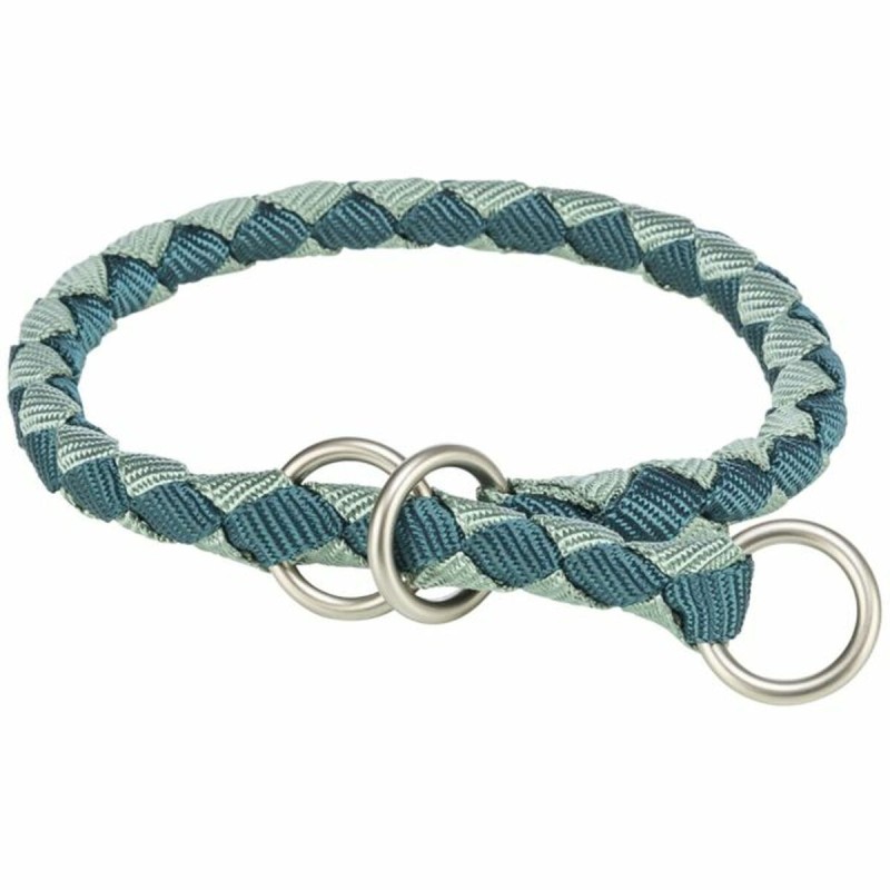 Collier de dressage Trixie Cavo Bleu Vert L/XL 52-60 cm