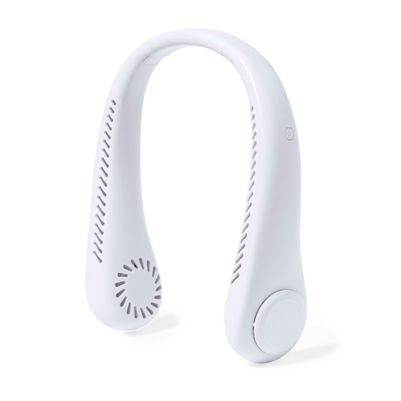 Ventilateur de cou Lifetime Blanc Rechargeable USB