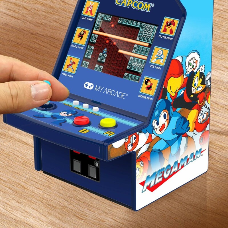 Console de Jeu Portable My Arcade Micro Player PRO - Megaman Retro Games Bleu