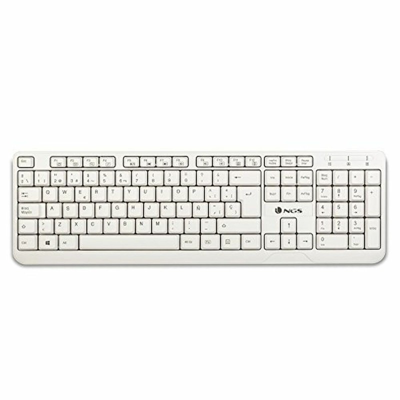 Clavier NGS NGS-KEYBOARD-0284 Blanc