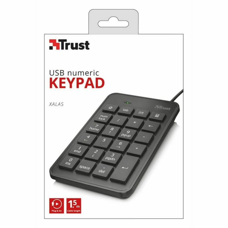 Clavier numérique Trust 22221 Noir