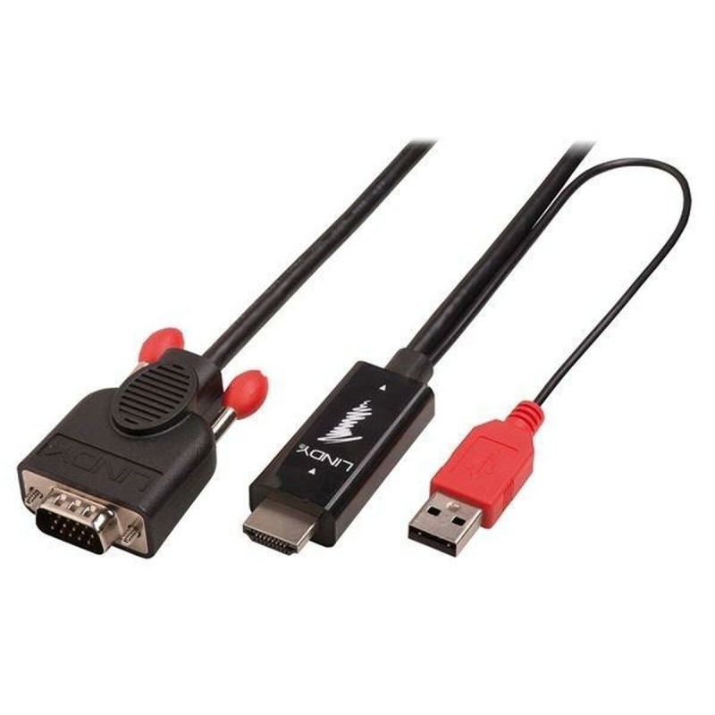 Adaptateur HDMI vers VGA LINDY Noir 2 m