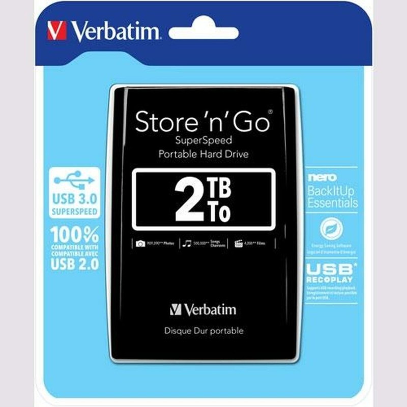 Disque Dur Externe Verbatim STORE 'N' GO 2 TB SSD