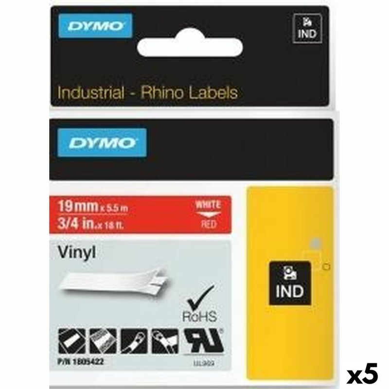 Ruban Laminé pour Etiqueteuses Rhino Dymo ID1-19 19 x 5