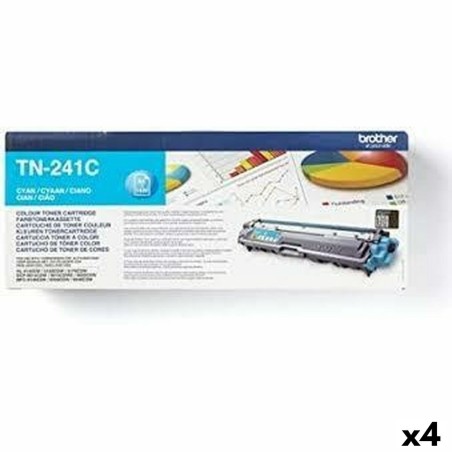 Toner original Brother HL3140CW/HL3150CDW/DCP9020CDW Cyan (4 Unités)