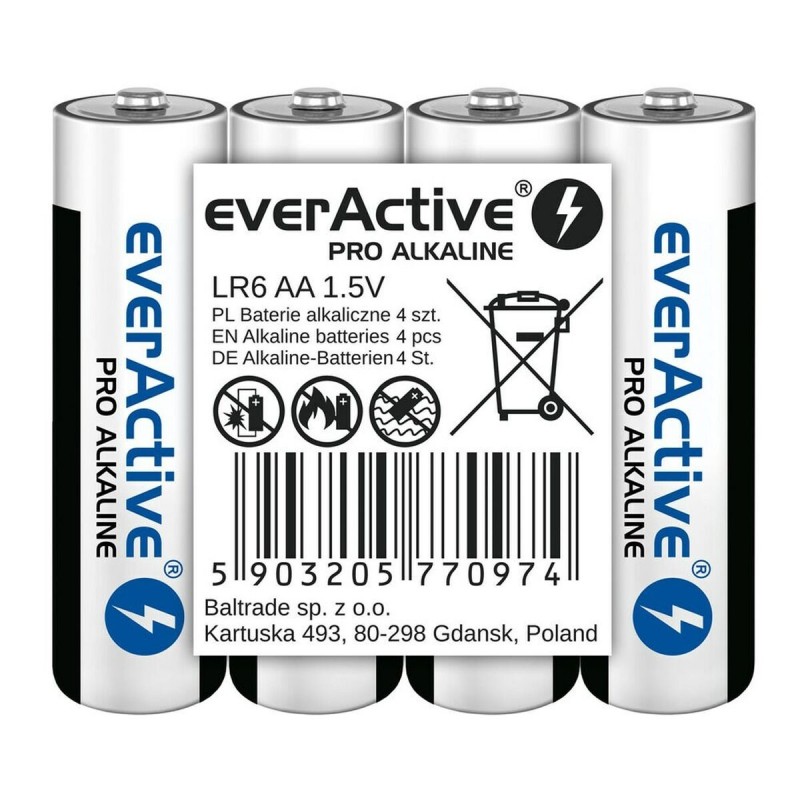 Batteries EverActive LR6 AA 1