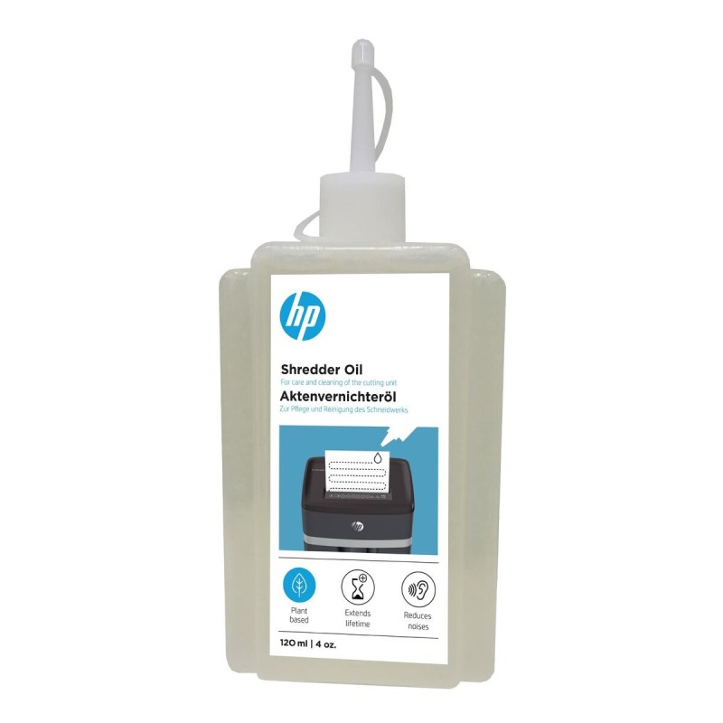 Huile Lubrifiante pour Destructeur de Papier HP HPO9131OIL120ML 120 ml Déchiqueteuse de Papier