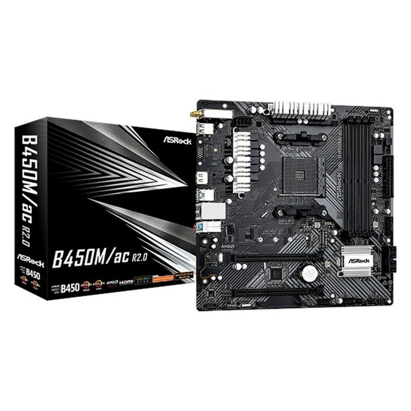 Carte Mère ASRock B450M/AC R2.0 AMD B450 AMD AM4