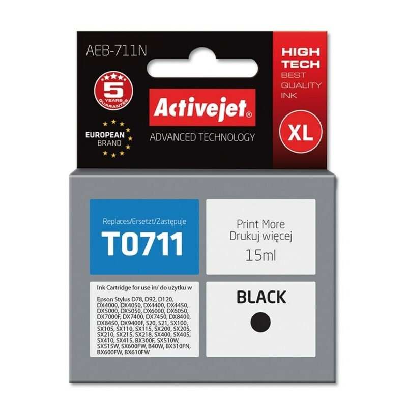 Cartouche d'encre originale Activejet AE-554N Noir