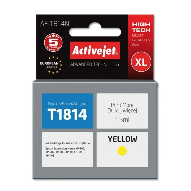 Cartouche d'encre originale Activejet AE-1814N Jaune