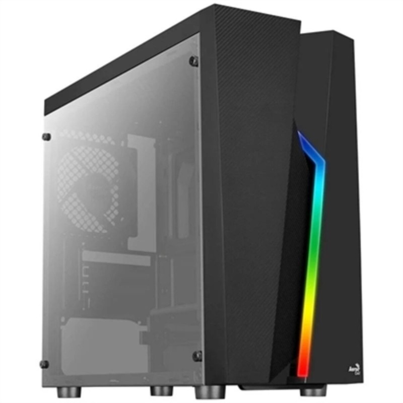 Boîtier ATX semi-tour Aerocool Bolt Mini RGB Noir Multicouleur