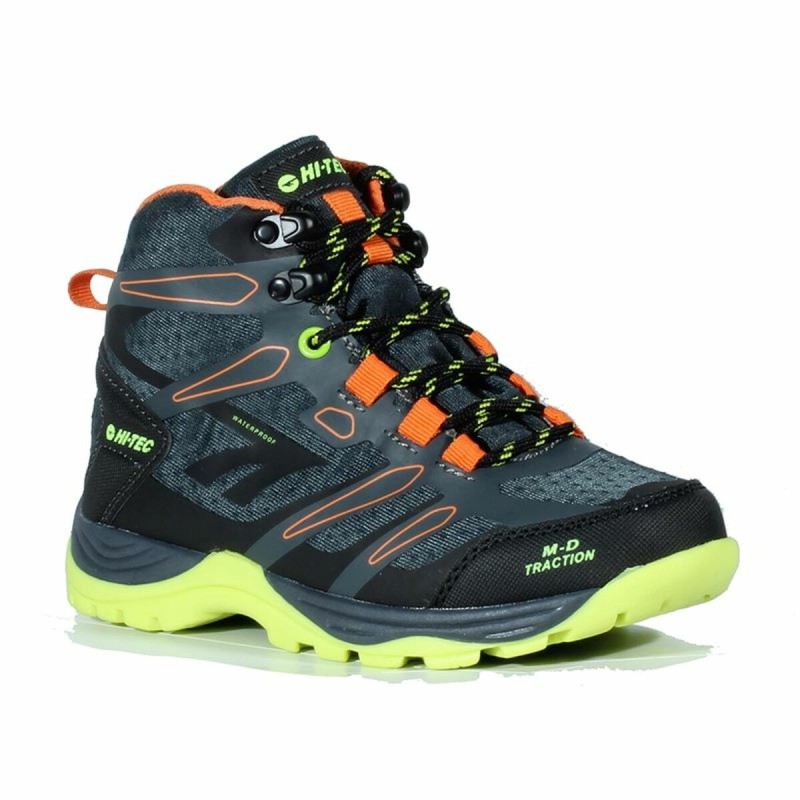 Bottes de montagne Hi-Tec Toubkal Mid Waterproof Noir Gris clair