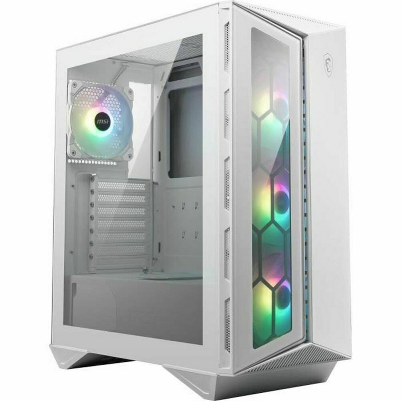 Boîtier ATX semi-tour MSI CAS MPG GUNGNIR 110R WHITE Blanc Multicouleur RGB