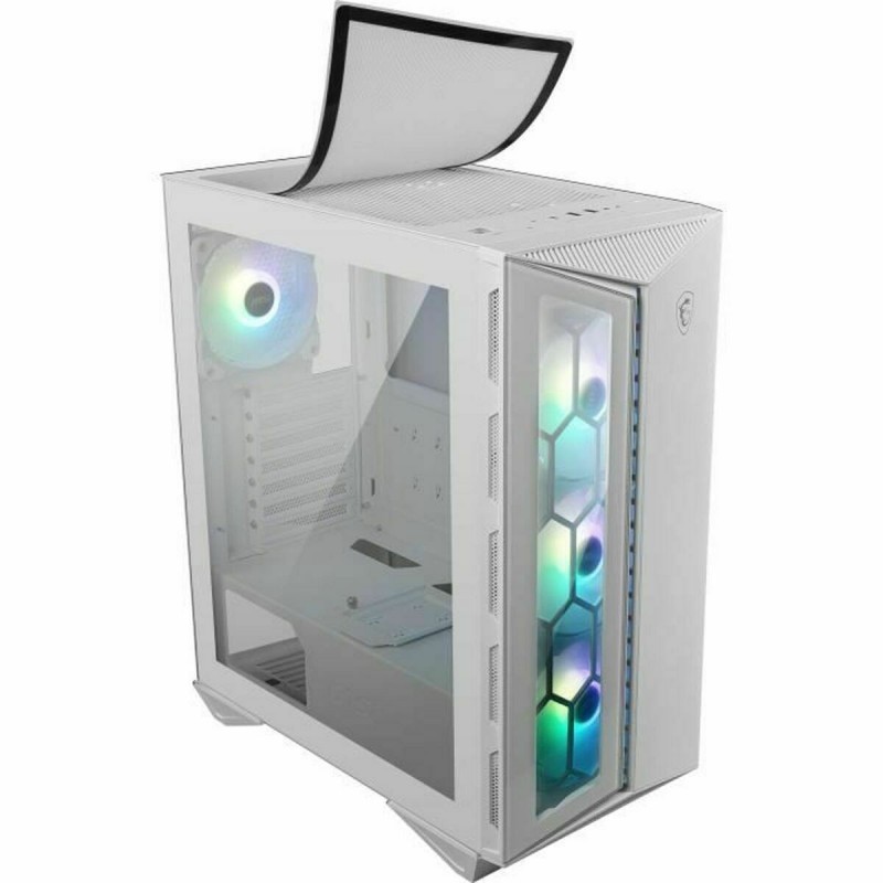 Boîtier ATX semi-tour MSI CAS MPG GUNGNIR 110R WHITE Blanc Multicouleur RGB