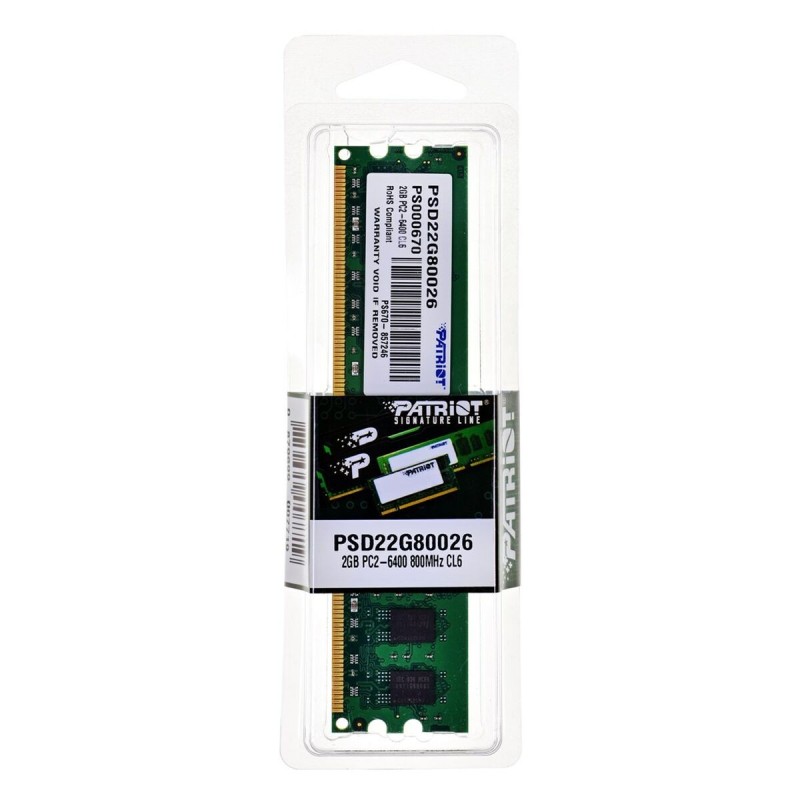 Mémoire RAM Patriot Memory PC2-6400 CL6