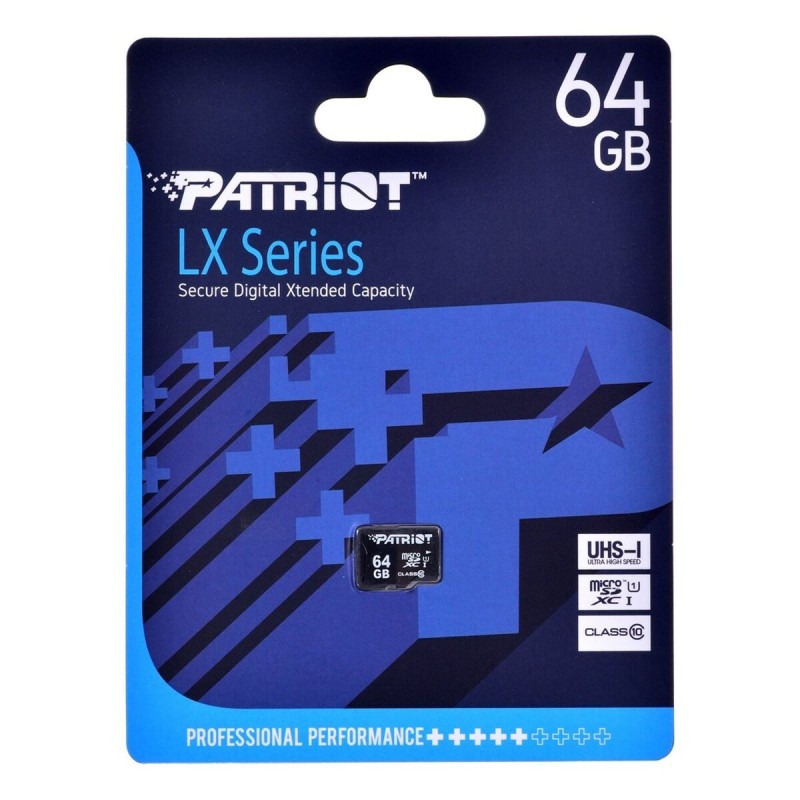 Carte Micro SD Patriot Memory PSF64GMDC10 64 GB