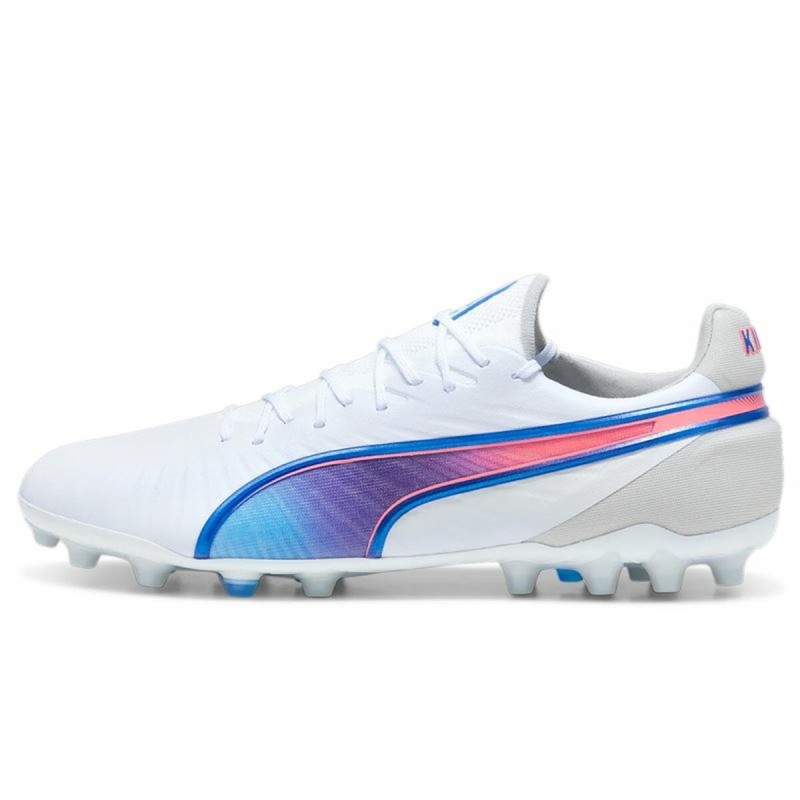 Chaussures de Football pour Adultes Puma King Ultimate Mg Blanc