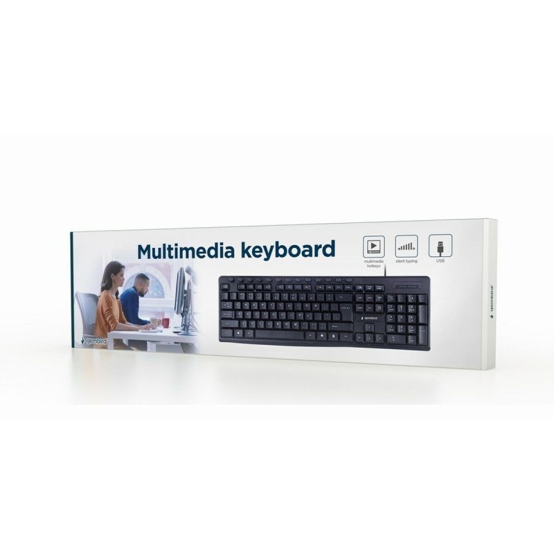 Clavier GEMBIRD KB-UM-107 Qwerty US Noir