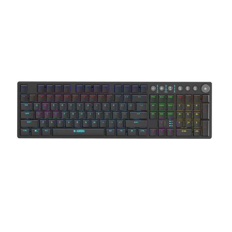 Clavier Ibox AURORA K-6 Noir Anglais QWERTY