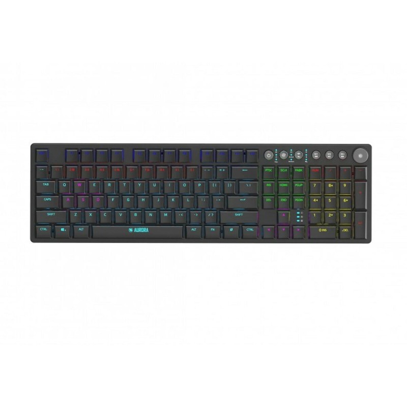 Clavier Ibox AURORA K-6 Noir Anglais QWERTY