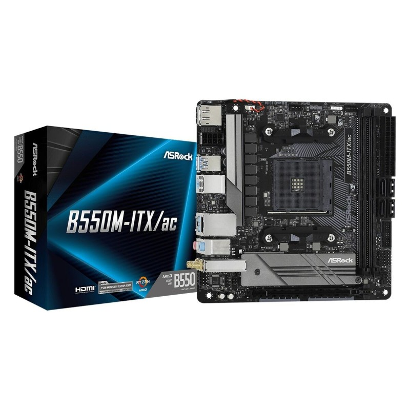 Carte Mère ASRock B550M-ITX/ac AMD B550 AMD AM4