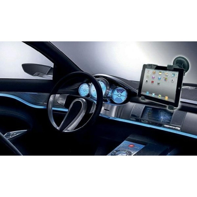 Support Universel de Tablette pour Voiture Techly I-TABLET-VENT Noir