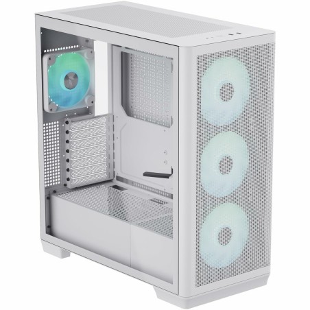 Boîtier ATX semi-tour Aerocool APNX-C1-WT-V1-ARGB Blanc