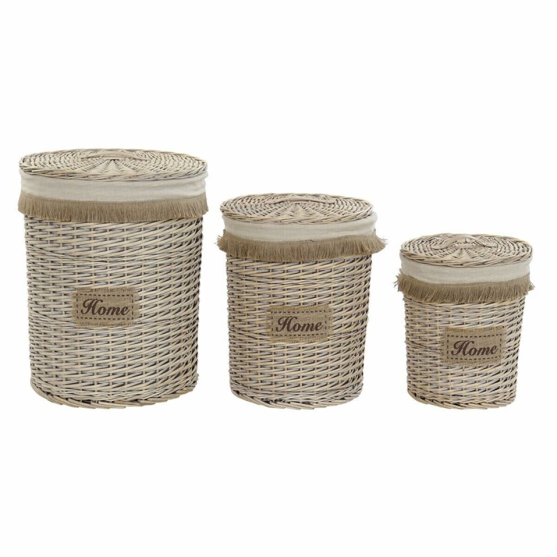 Set de basket Home ESPRIT Multicouleur 3 Pièces