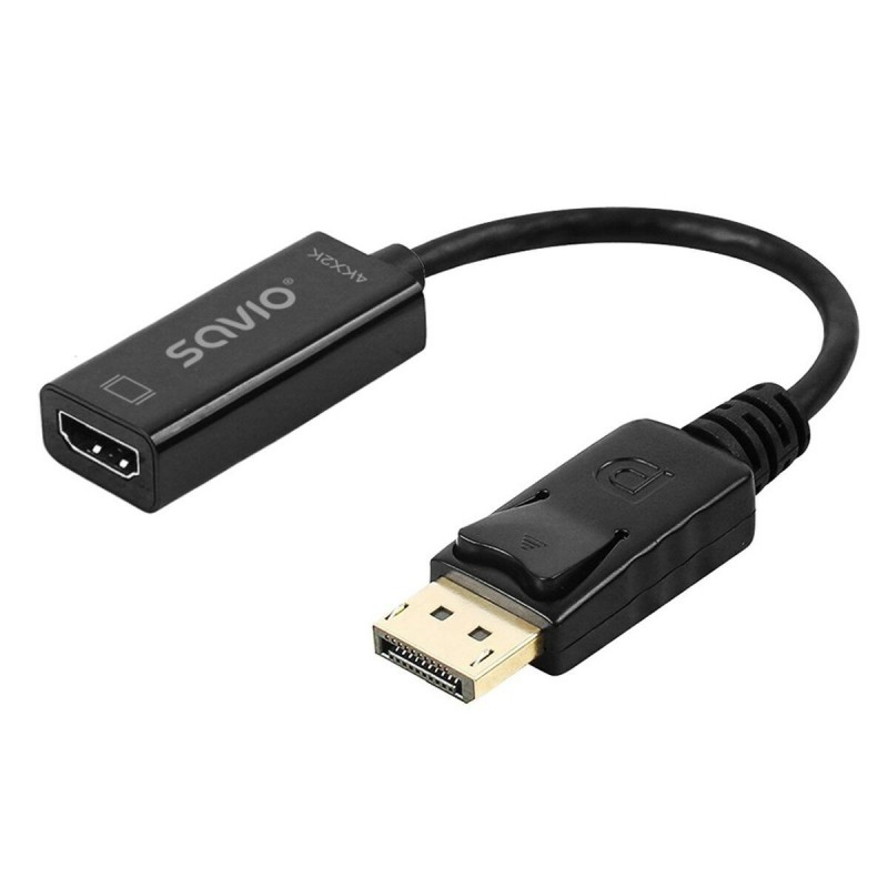 Adaptateur DisplayPort vers HDMI Savio AK-62 20 cm